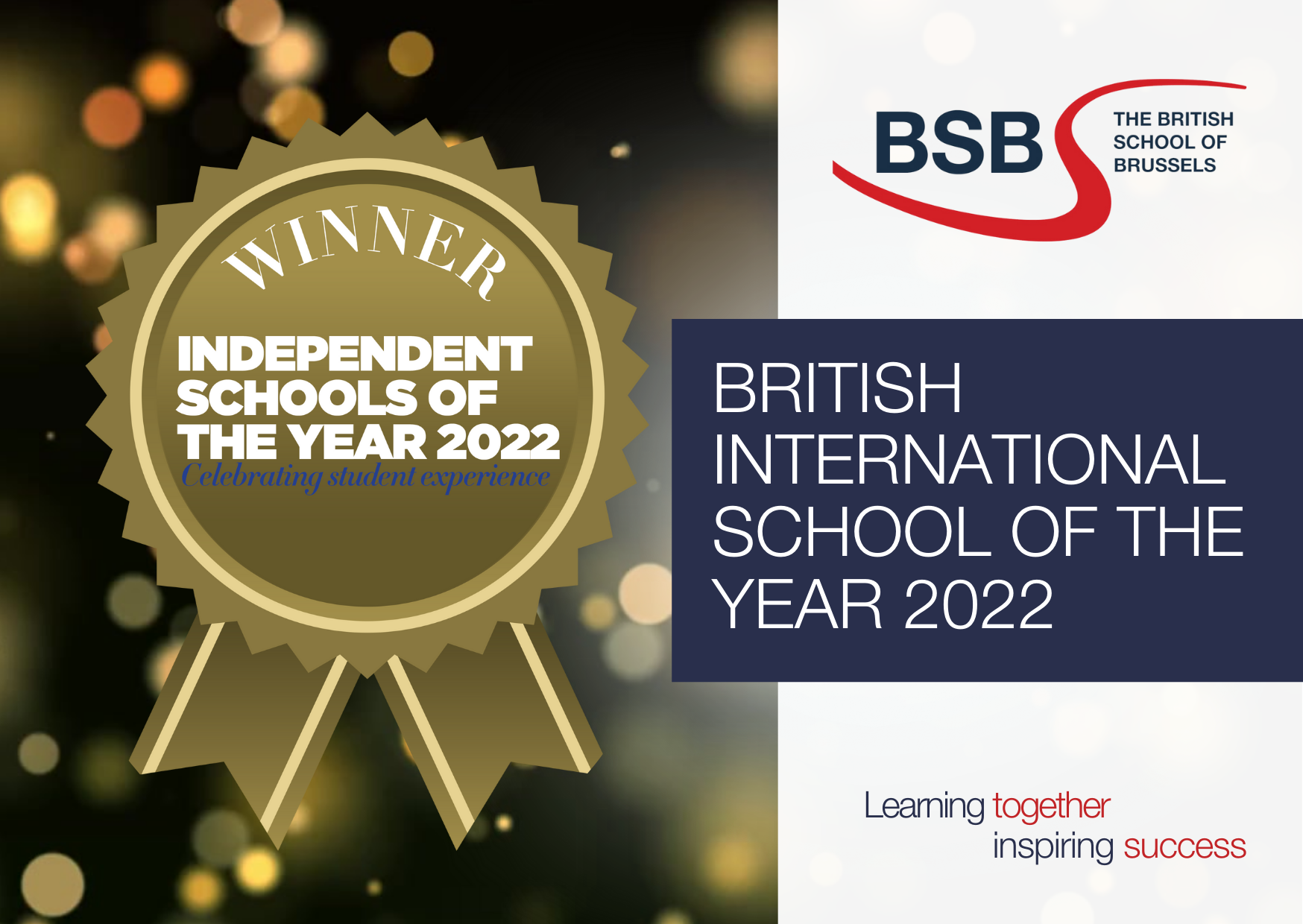 BRITISH INTERNATIONAL SCHOOL OF THE YEAR 2022 – Digital signage